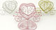 Metallic Decorative Element for Wedding Favors Metallic Carriage 7x4cm 10pcs (Various Designs or Colors)