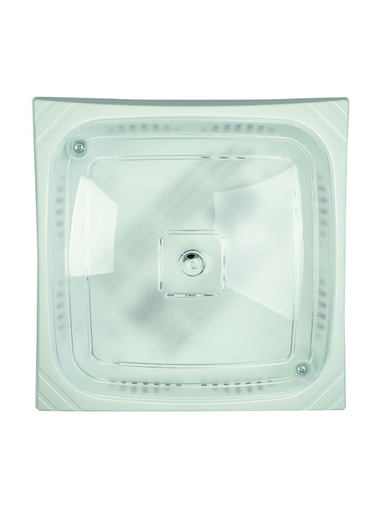 ArkoLight Deckenleuchte 24cm Weiß mit Fassung E27