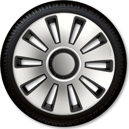 Autoline Σετ Τάσια Αυτοκινήτου Silverstone Pro 17" 4τμχ Ασημί