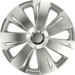 AMiO Car Hubcap Set Hubcap RC Energy 15" 1pc Silver /AM