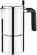 Bra Bali A170402 Cafetieră Pentru Plită Espresso 6 Căni Inox Argintiu
