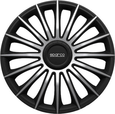 Sparco Set Capace Roți Auto Treviso 4buc 16" Negru