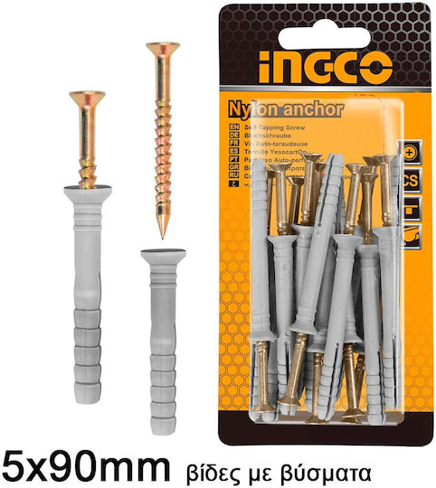 Ingco Kreuzschlitzschraube mit Durchmesser M5 und Länge 90mm 10Stück