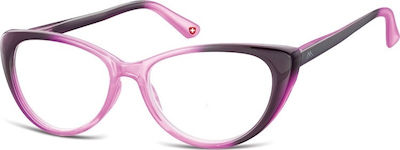 Montana Eyewear MR64 Dama Ochelari de citit +2.00 Violet MR64 MR64D