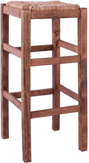 Hocker Bar mit Rückenlehne Korbweide FreeBox 35x35x80cm