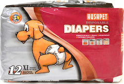 Hushpet Diapers Dog Diaper Pants XLarge 12pcs