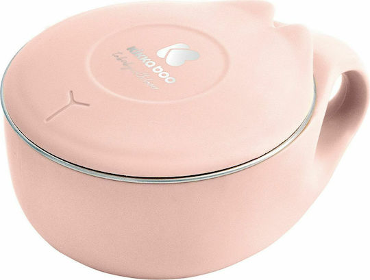 Kikka Boo Baby Food Bowl Stainless Steel Food Bowl 200ml Metallic Pink