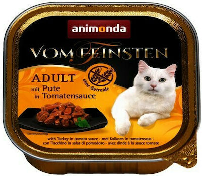 Animonda Vom Feinsten Adult Wet Food for Adult Cats In Tray with Turkey 1pc 100gr