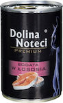 Dolina Noteci Premium Храна за мокри котешки хранилки за възрастни котки с Може да с Сьомга 400гр 1бр