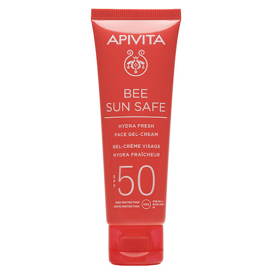 Apivita Bee Sun Safe Hydra Αδιάβροχο Αντηλιακό Gel Προσώπου SPF50 50ml