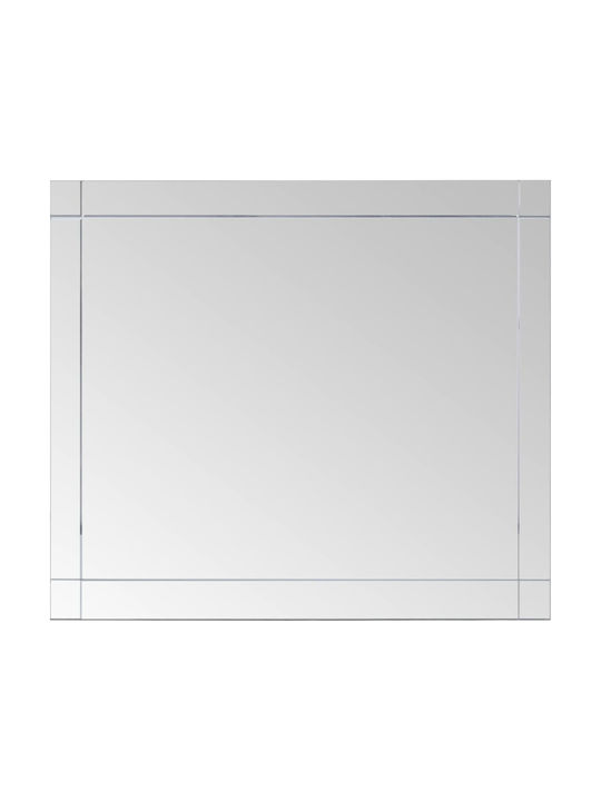 vidaXL Wall Mirror with Silver Glass Frame 60x100cm 1pcs