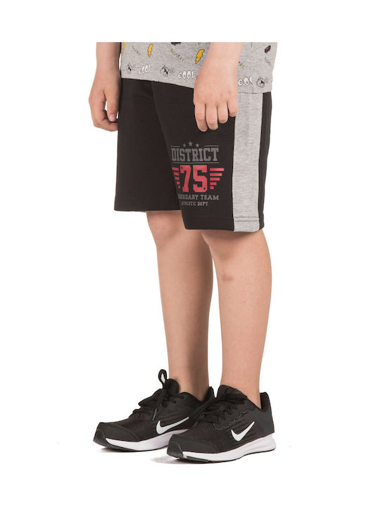 District75 Kids Shorts/Bermuda Denim Τζιν Βερμούδα Black