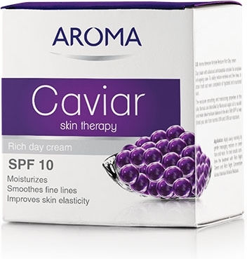 Aroma Skin Therapy Ενυδατική Κρέμα Προσώπου Ημέρας με SPF10 & Χαβιάρι 50ml