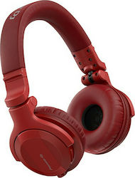 Pioneer HDJ-CUE1BT Ασύρματα/Ενσύρματα Over Ear DJ Ακουστικά Κόκκινα
