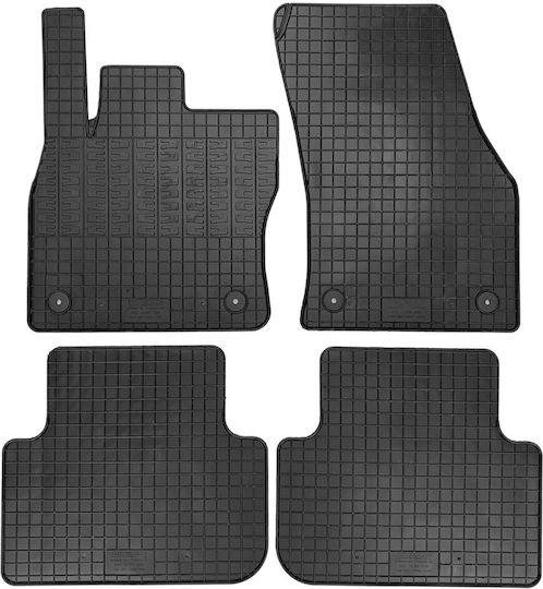 Cik Satz Vorder- und Hintermatten 4Stück aus Gummi für Audi Q3 2018+ Schwarz