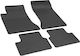 Rigum Set of Front and Rear Mats 4pcs for Mercedes-Benz A Class / B Class / GLA Kia Optima MAN CLA 2012-2018 Black