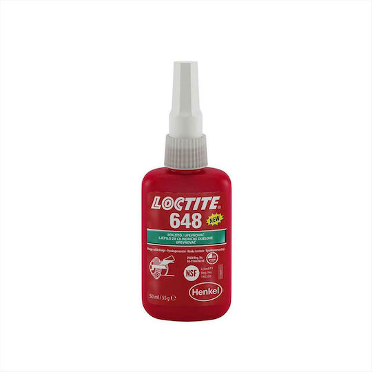 Loctite 648 High Temperature Liquid Thread Sealant Green 50ml