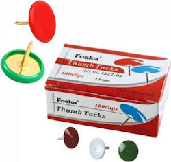 Foska Set of 100 Pushpins 10mm 118ΑS22-04