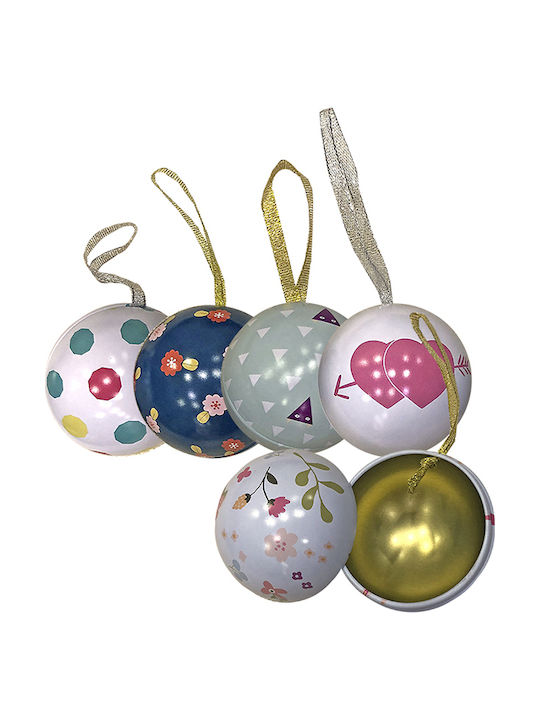 Metallischer Weihnachtsbaumschmuck 7cm Verschiedene Designs