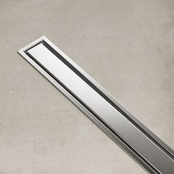 Tema Stainless Steel Channel Floor with Output 40mm and Length 80cm Silver