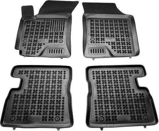 Rezaw Plast Set of Front and Rear Mats 4pcs Tray Type for Hyundai Getz 2003+ Black