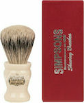 Simpsons Tulip T1 Super Badger Shaving Brush with Synthetic Hair Bristles 19mm White