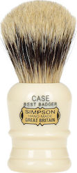 Simpsons Case C1 Best Badger Shaving Brush 19mm White