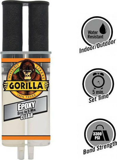 Gorilla 6044001 Εποξική Ξυλόκολλα Διάφανη 25ml