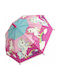 Chanos Kinder Regenschirm Gebogener Handgriff Unicorn Rosa mit Durchmesser 67cm.