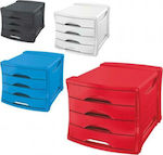 Esselte Plastic Desktop Drawer 4 Number of Spit Blue