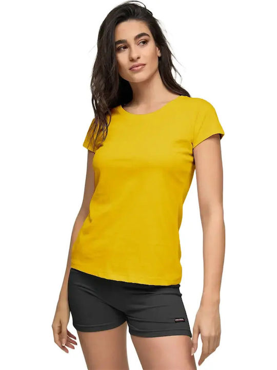 Bodymove Γυναικείο T-shirt Κίτρινο
