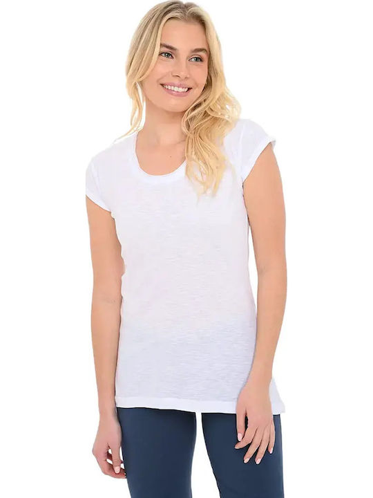 Bodymove Γυναικείο T-shirt Λευκό