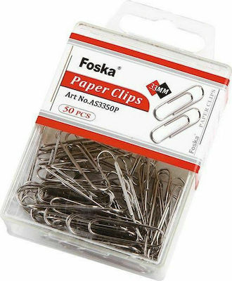 Foska Capse de hârtie 33mm Metalic 50buc 16923