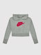 Kinder-Sweatshirt Gekürzt mit Kapuze Gray Air