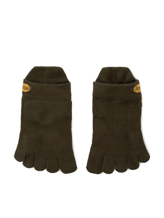 Vibram Fivefingers Athletic No Show Αθλητικές Κάλτσες Πράσινες