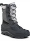 Kinderstiefel Schnee mit Schnürsenkeln Grau
