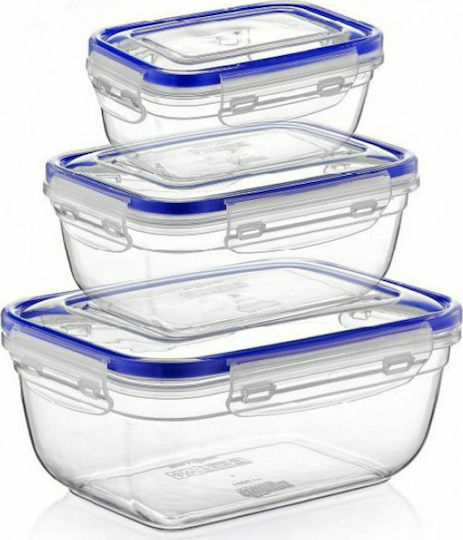 Dunya Set Lunch Boxes Blue 3 Pieces