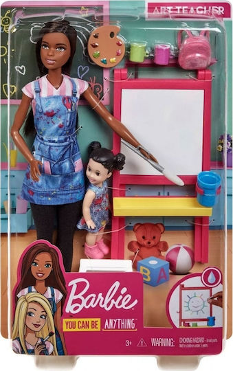 Barbie Teacher Painter Doll Set for 3++ Years