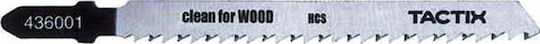 Tactix Jig Saw Blade for Wood 100mm with Fine Tooth 5pcs 436001