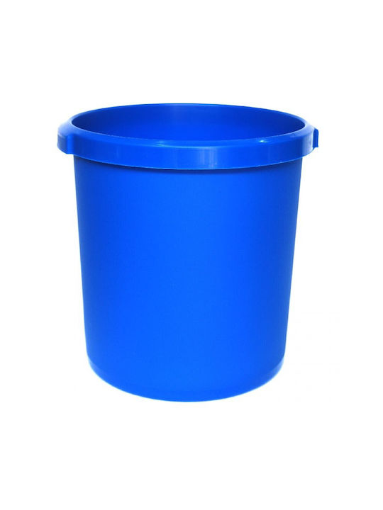 GK Plastic Office Waste Bin 18lt Blue 28.5x25.5x31cm