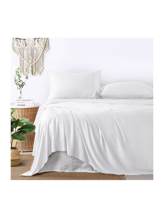 Lino Home Cearșaf Semi Dublu cu Elastic 120x200...