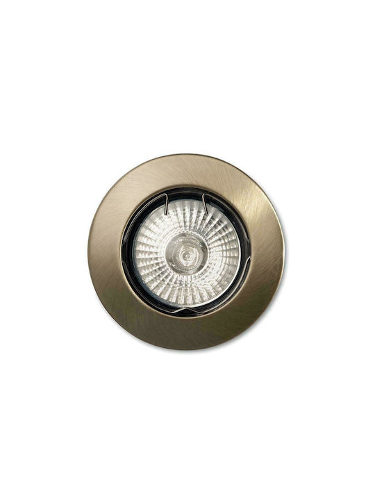 Ideal Lux Jazz Rotund Metalic Spot Încorporat c...
