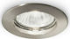 Ideal Lux Jazz Rotund Metalic Spot Încorporat cu Soclu GU10 Argintiu 7.3x7.3cm. 3buc