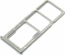 Samsung Dual SIM Card/Memory Holder Ασημί για Galaxy A71 Samsung Dual SIM Card/Memory Holder Ασημί για Galaxy A71