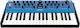 Modal Electronics Synthesizer Cobalt8 mit 37 Dynamisch Tasten Blau