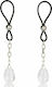 Calexotics Nipply Play Non Piercing Nipple Jewelry Crystal Cleme pentru Sfârcuri în Culoare Argintiu