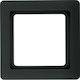 Hager Q.1 Switch Frame 1 Position Vertical Installation in Black Color 10116086