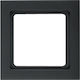 Hager Q3 Schalterrahmen 1-fach Vertikale Montage in Schwarz Farbe 10116096