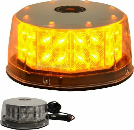 Car Beacon LED 12V Waterproof 15cm with Orange Lighting