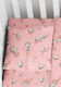 Dimcol Birds Baby Cotton Pillowcase Pink 35x45cm